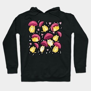 Cute raining cats and kittens with umbrellas Hoodie